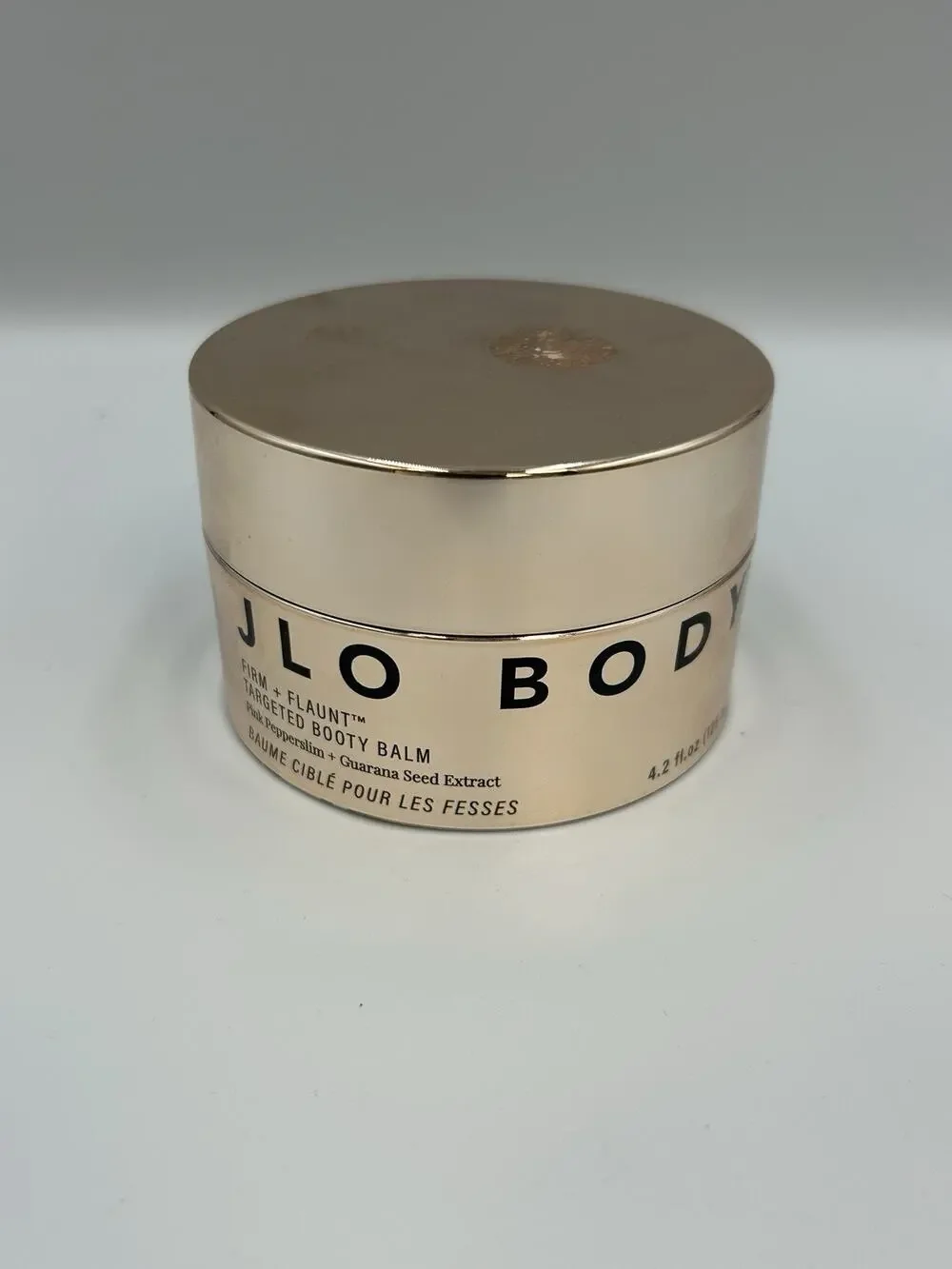 JLO BODY Firm + Flaunt Targeted Booty Balm 4.2 oz NEW Unused Pink Pepperslim